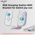 Aolion J20 Charging Grip Bracket With RGB Charging Station For Joycon Handle Game Controller Grip For Nintend Switch Accessories. 