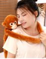Simulation Cute Monkey Plush Toy Golden Monkey Doll Long Arm Monkey High-end Curtain Bundled Ornaments Stitch Stuffed Toys. 