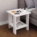 Foldable side table with pvc edging tape , small coffee table , modern side table, accent end table, Nordic style bed side table. 