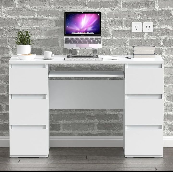 Eson's%20Computer%20Desk%20with%20Drawers%20and%20Hutch,%20Wooden%20Student%20Desk%20for%20Small%20Space,%20Home%20Office%20Desk%20Writing%20Table%20for%20Bedroom%20-%20Image%206
