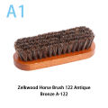 1PC Durable Horse Hair Shoe Brush Wooden Handle for Leather Shoes Professional Cleaning Care Long Lasting Polish for All Shoes. 