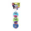 Pet Dog Squeaky Tennis Ball Interactive Dog Toys High Bounce Sound Rubber Ball  for Small Medium Dogs Training Outdoor Play Ball. 
