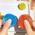 Sensory Stress Reliever Reusable Slushie Squeeze Ball with Crunchy Crackling Noise Creative Moldable Fidget Putty. 
