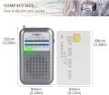 PRUNUS DE333 Portable Radio Mini AM FM Pocket Transistor Radio with Excellent Reception, Tuning Knob with Signal Indicator, Powered by AAA Batteries for Walking and Jogging. 