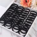 50-1000pcs Black Hair Ties Elastic Hair Bands Decorative Hair Accessories Set Holiday Gift For Girls Kids hair bands for girls. 