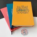 Blank A5 Journal | Its your time to shine | Notebook | Diary | Hardcover Blue, Pink or Mustard. 