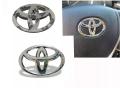 1 Piece Car Sticker Steering Wheel Emblem Logo Badge Decals Auto Accessories For Toyota. 