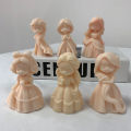 DIY Girl Doll Silicone mold 3D Princess Statue Resin Crafts Plaster mold Cute doll candle soap chocolate ice cube baking tools.