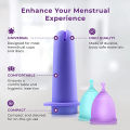 Feminine Hygiene Menstrual Cup Booster Easy To Use Built-in Menstrual Cup Catheter Booster Reusable Menstruation Collector. 