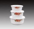 Microwave Safe Cook And Serve Ceramic Bowl Set Of 3. 