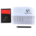 Soccer Referee Red Yellow Card Professional Fair Play Cards Football Linesman Leather Case Bag Set Sports Game Equipment.