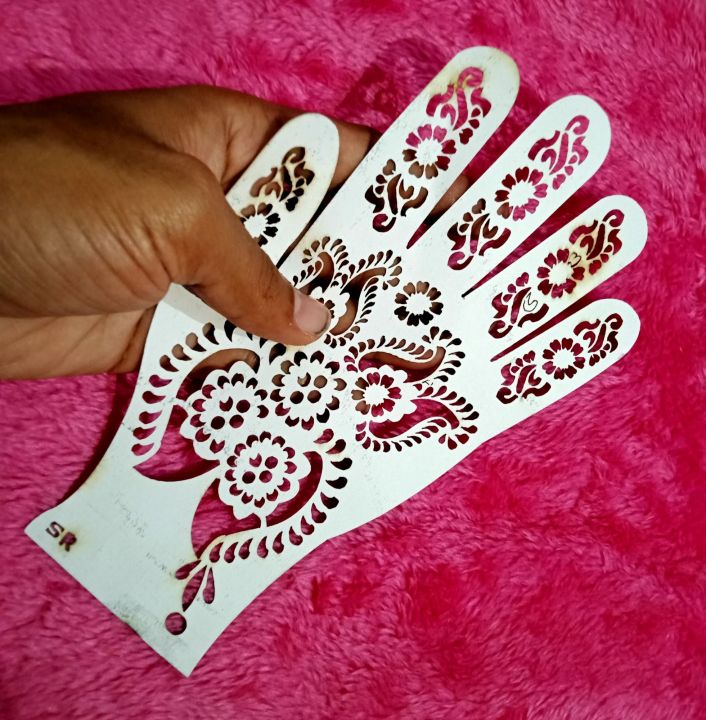 5%20pcs%20Mehndi%20Sticker%20Henna%20Stencil%20Indian%20Style%20Flower%20Lace%20Hands%20Glitter%20Airbrush%20for%20Women%20Hand%20Paint%20Mehndi%20Tattoo%20Template%20-%20Image%203