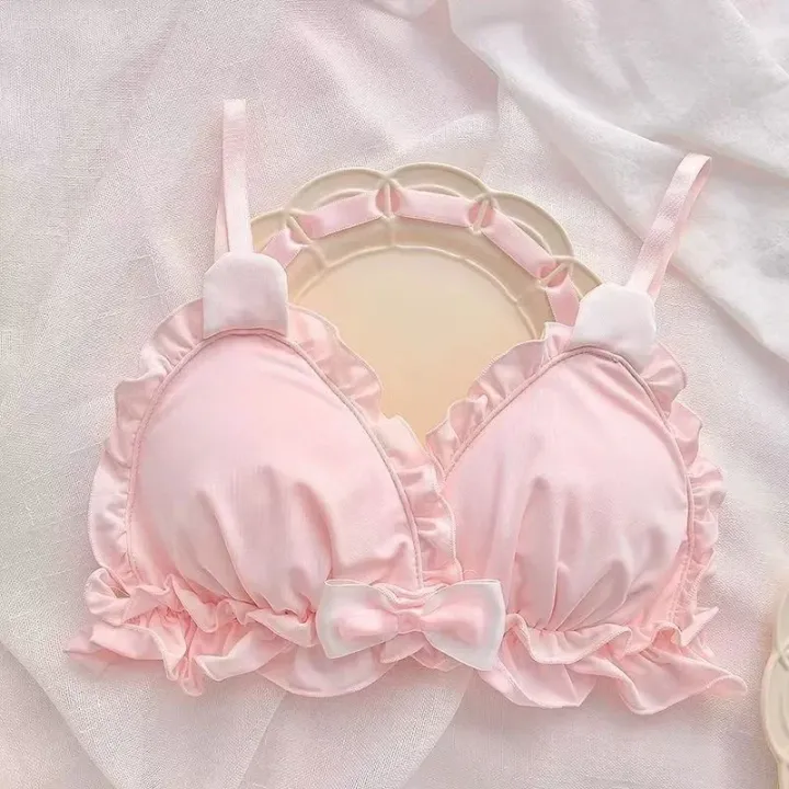 Little%20White%20rabbit%20ears%20girls%20underwear%20%20Japanese%20girls%20pure%20desire%20small%20chest%20thin%20bra%20without%20underwire%20-%20Image%204