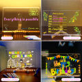 LED Note Board With Night Light Colorful 7 Pens DIY Acrylic Message Board Children‘s Drawing Board For Kids Birthday . 