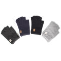 Fashion Knitted Half finger gloves warm autumn winter men women casual gloves for work writting or touch screen.