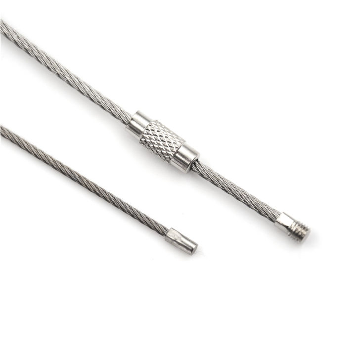 10PCS%2010/15/20cm%20Fashion%20Hiking%20Tool%20Wire%20Keychain%20Cable%20Key%20Ring%20Stainless%20Steel%20-%20Image%204