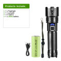 10000000LM Rechargeable LED Flashlights XHP360 36Core Zoomable Torch Light 1500m High Power Flashlight Outdoor Tantical Lantern. 