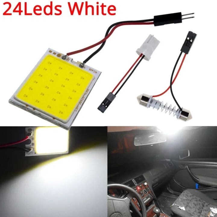 1/2/10PCS%20Cob%2016%2024%2036%2048SMD%20White%20Reading%20Lamp%20Led%20T10%20Car%20Parking%20Bulb%20Auto%20Interior%20Panel%20Light%20Festoon%20License%20Plate%20Light%20-%20Image%207