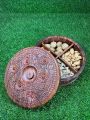 Wooden dry fruit bowl with 4 large portions for max storage excellent product for winters. 