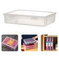 Book A4 Document Storage Box Desktop Office Test Paper Storage Certificate Storage Box Transparent Data Sorting File Box. 