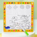 Wooden Animal Parent-Child Drawing Board 3D Puzzles Double-Sided Digital Puzzles Children's Cartoon Early Education Toys . 