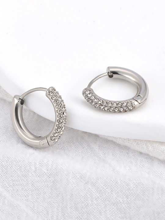 Lokaer%20Fashion%20316L%20Stainless%20Steel%20Rhinestone%20Hoop%20Earrings%2018K%20PVD%20Gold%20Plated%20Handmade%20Daily%20Jewelry%20for%20Women%20Girls%20E24216%20-%20Image%205