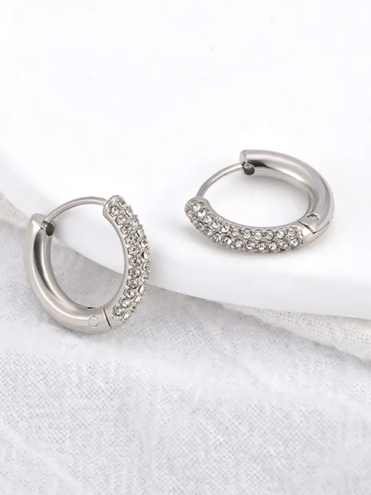 Lokaer%20Fashion%20316L%20Stainless%20Steel%20Rhinestone%20Hoop%20Earrings%2018K%20PVD%20Gold%20Plated%20Handmade%20Daily%20Jewelry%20for%20Women%20Girls%20E24216%20-%20Image%205