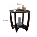 wooden coffee and tea table.