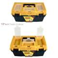 Tool Box Plastic Portable Storage With Removable Tray & Carrying Handle suitable For tool’s storage, Fishing accessories storage. 
