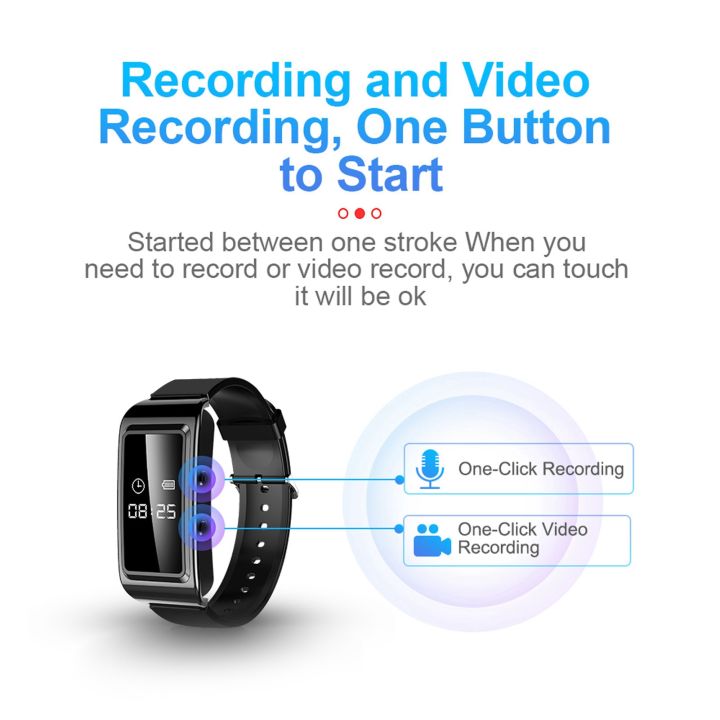 Camera%20Recorder%20Watch%20Recorder%20Watch%20HD%20Noise%20Reduction%20Voice%20Activated%20Sweat%20Proof%20Camera%20Recorder%20Bracelet%20for%20Meeting%20Speech%20-%20Image%206