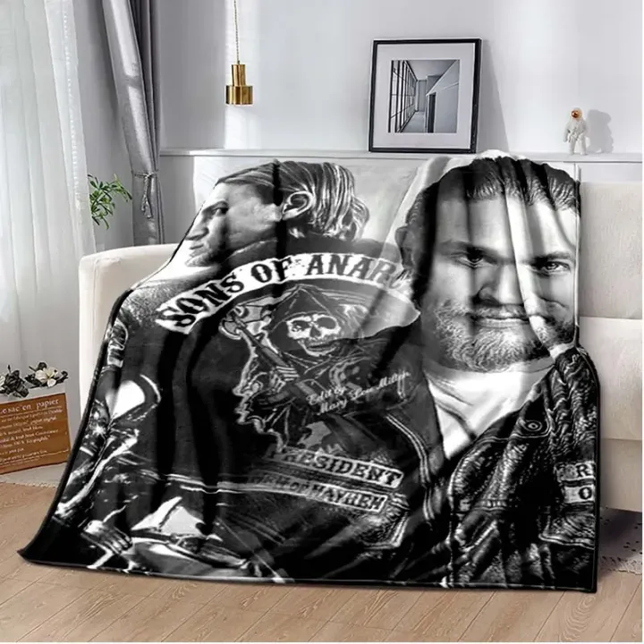 Jax%20Teller%20SONS%20OF%20ANARCHY%20Charlie%20Hunnam%20Throw%20Blanket%20Shawl%20Cloak%20Bedroom%20Living%20Room%20Sofa%20Couverture%20Chaude%20Manta%20Caliente%20-%20Image%202