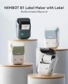 NIIMBOT B1 Label Maker, Bluetooth Portable Label Printer with Auto Identification, Easy to Use for Office, Home, Business. 