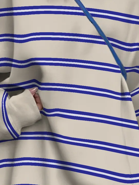 Ladies%20Spring%20Summer%202026%20New%20Blue%20Stripes%20Sweatshirt%20Comfortable%20Casual%20Streetwear%20Fashion%20Women's%20Hoodie%20-%20Image%204