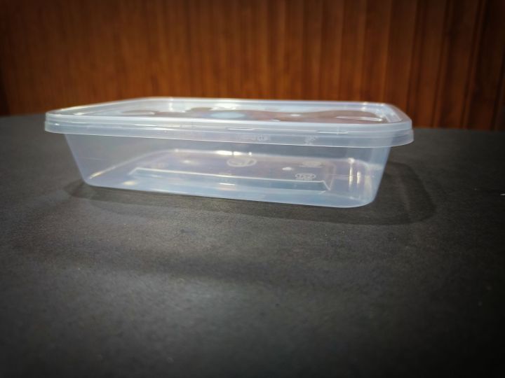 10 Pieces 500ML Plastic Disposable Container Boxes | Food Storage | Food Packing | Transparent Platic Containers with Lid.