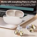 Wireless Clip-on Earbuds with Charging Case Sports Bluetooth Headphones Noise Cancellation Free Butterfly Ear Clip Accessories. 