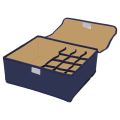 Multi Compartment Foldable Storage Box/Closet Organizer/Drawer Organizer, 12 Grids For Underwear Closet Storage For Bra, Panty Innerwear Organizer For Wardrobe (Multicolor). 