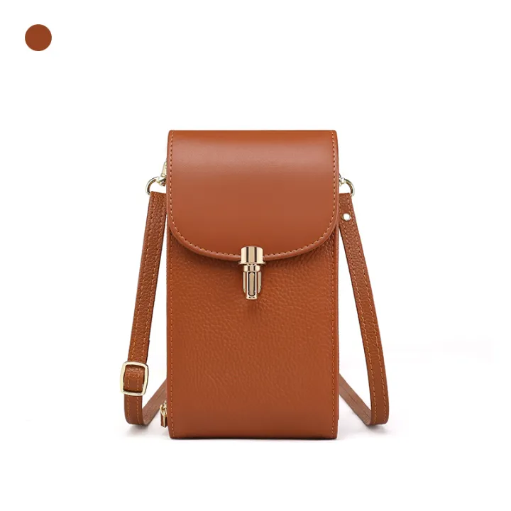 Genuine%20Leather%20Phone%20Bag,%20Crossbody%20Bag,%20Shoulder%20Bag%20with%208%20Card%20Slots,%20ID%20Evidence%20Slot,%20Zipper%20Pocket,%20lychee%20Patterned%20Cowh%20-%20Image%208