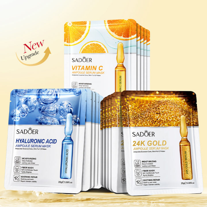 10pcs%20SADOER%2024K%20Gold%20Vitamin%20C%20Hyaluronic%20Acid%20Face%20Mask%20Facial%20Moisturizing%20Firming%20Hydrating%20Facial%20Masks%20Skin%20Care%20Products%20-%20Image%202
