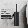 Stainless Steel Bathroom Toilet Brush Holder Accessories Black Toilet Brush Wall Mounted WC Cleaner Brush FR07.