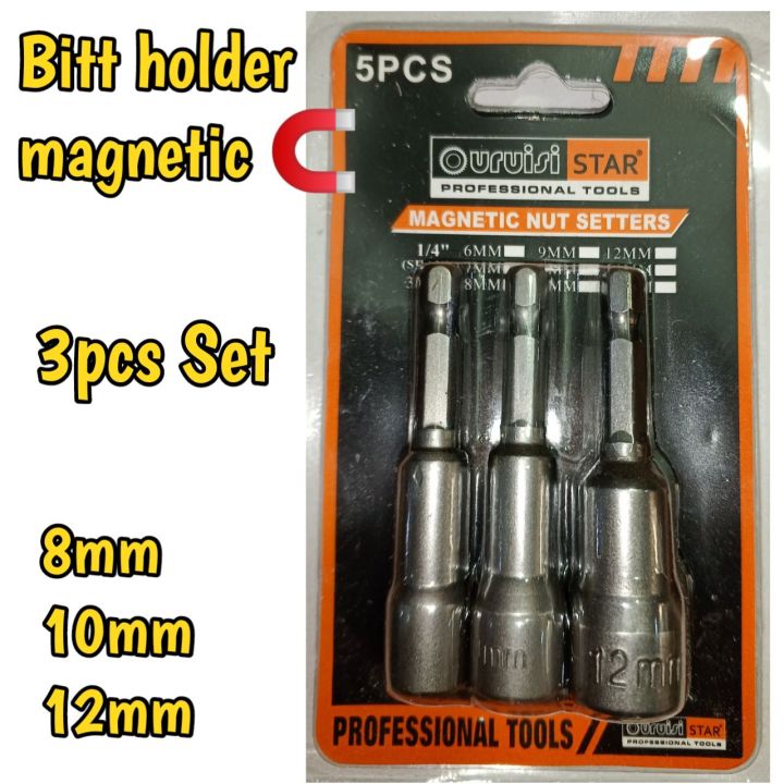 Bit holder 3pcs set, drill screw bit
