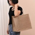 Linen Bag Hand-painted Cotton Sacks Jute Portable Imitation Sacks Linen Bags Shopping Bags Laminated Bags. 