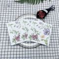 Colourful Printed Napkins Creative Plate Bone Bart Floral Square Paper Napkin Party Wedding Restaurant Paper Placemats 20pcs/pac. 