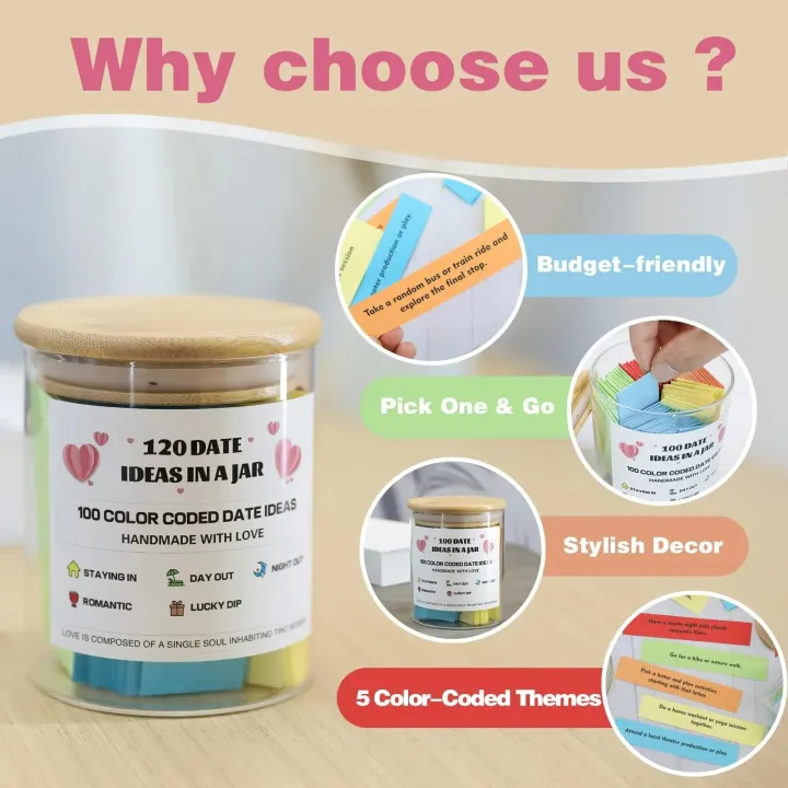 100%20Date%20Ideas%20In%20A%20Jar%20Color%20Coded%20Date%20Ideas%20Budget-friendly%20Date%20Jar%20Anniversary%20Gifts%20Valentine's%20Day%20gift%20for%20couples%20-%20Image%202
