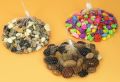 Multicolour stones for aquarium and artificial plants pot filler. 