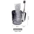 Transparent Plastic Toothbrush Cup with Handle Multipurpose Holder For Mouthwash and Teeth Cleaning Tools. 