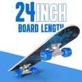 Skateboard Complete 24 Inch Mini Cruiser for Kids, Boys, Girls, Beginners. 