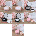 Portable Plastic Powder Box Empty Loose Powder Pot With Sieve Mirror Cosmetic Sifter Loose Jar Travel Makeup Container 7 Styles. 