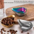 Coffee Bean Dosing Cup Coffee Bean Weighing Tray Coffee Bean Weighing Bowls, Single Dose Measuring Tray 304 Stainless Steel. 