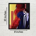 Spiderman Wall Frame Wooden poster for room decoration. 