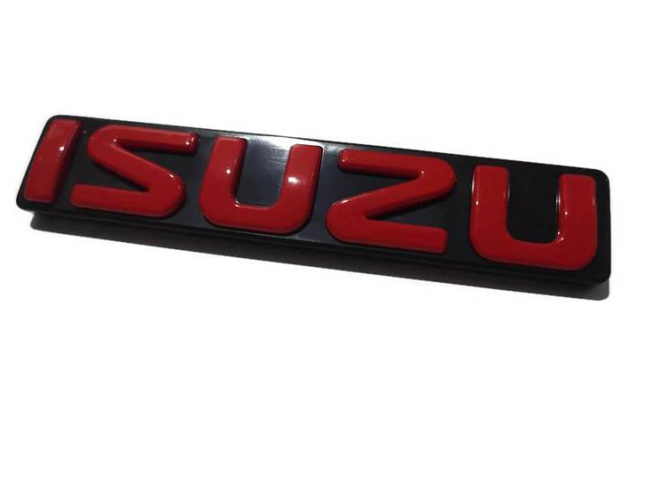 Logo%20red%20Isuzu%20DMAX%20logo%20grille%20red%202003-2011%20Good%20quality%20*%20Good%20job%20*%20**%20beautiful%20delivery%20**%20-%20Image%205